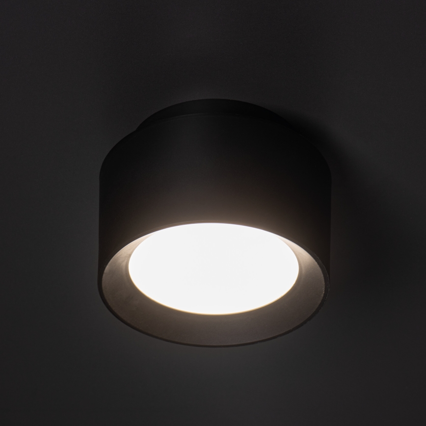 Spot LED SONOR LED/12W/230V 3000/4000/5700K + LED/1,5W 2200K Ø 14 cm noir
