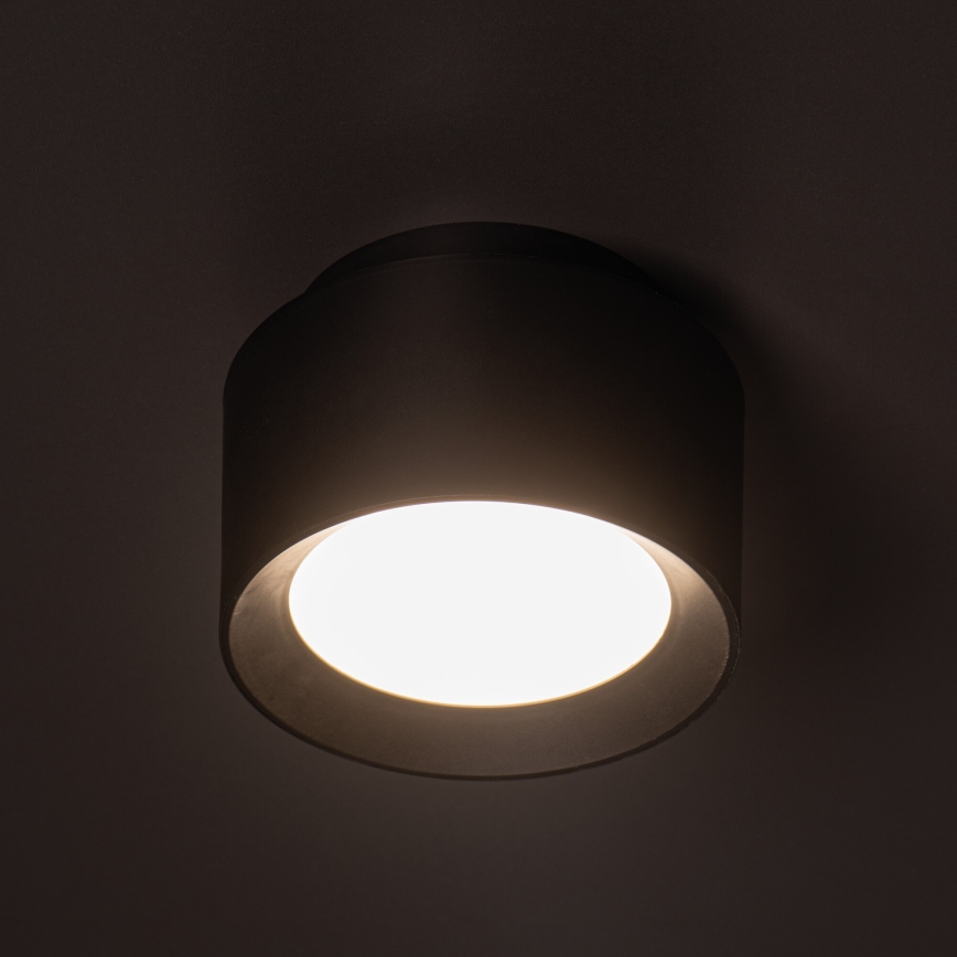 Spot LED SONOR LED/12W/230V 3000/4000/5700K + LED/1,5W 2200K Ø 14 cm noir