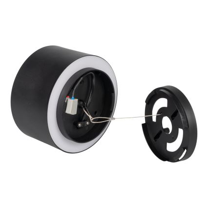 Spot LED SONOR LED/12W/230V 3000/4000/5700K + LED/1,5W 2200K Ø 14 cm noir