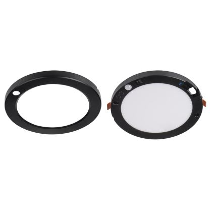 Plafonnier/ spot encastrable avec détecteur de mouvement 2en1 ERGA LED/17W/230V 3000/4000/6500K noir
