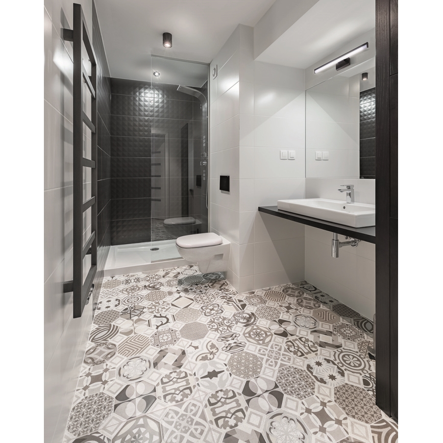 Éclairage miroir salle de bain ASTEN LED/15W/230V IP44 noir