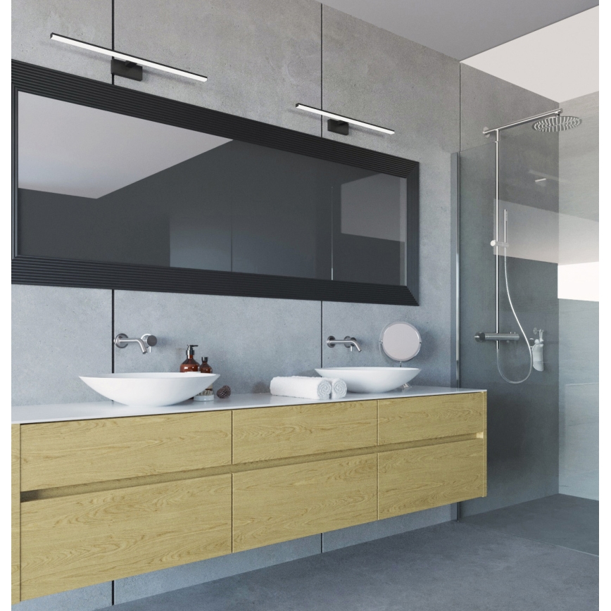 Éclairage miroir salle de bain ASTEN LED/15W/230V IP44 noir
