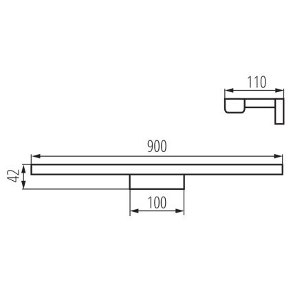 Éclairage LED de miroir de salle de bain ASTEN LED/15W/230V IP44 blanc