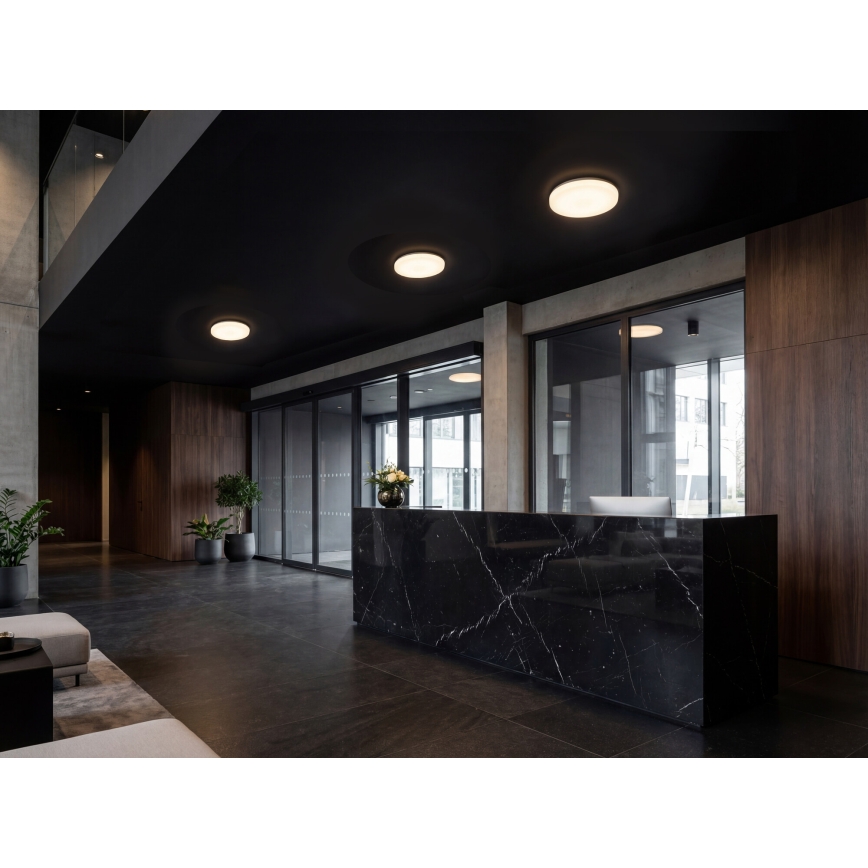Plafonnier LED avec détecteur de mouvement et capteur crépusculaire VARSO LED/22/30W/230V 3000/4000/6500K Ø 33 cm IP54