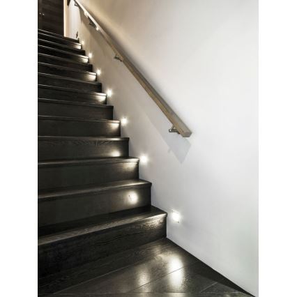 Éclairage d'escalier LED avec capteur LED/0,8W/12V 3000K