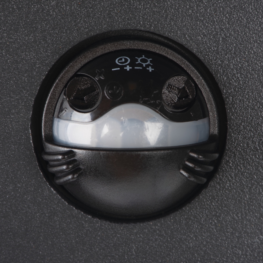 Applique murale d'extérieur LED avec détecteur REKA LED/7W/230V IP54 anthracite ronde