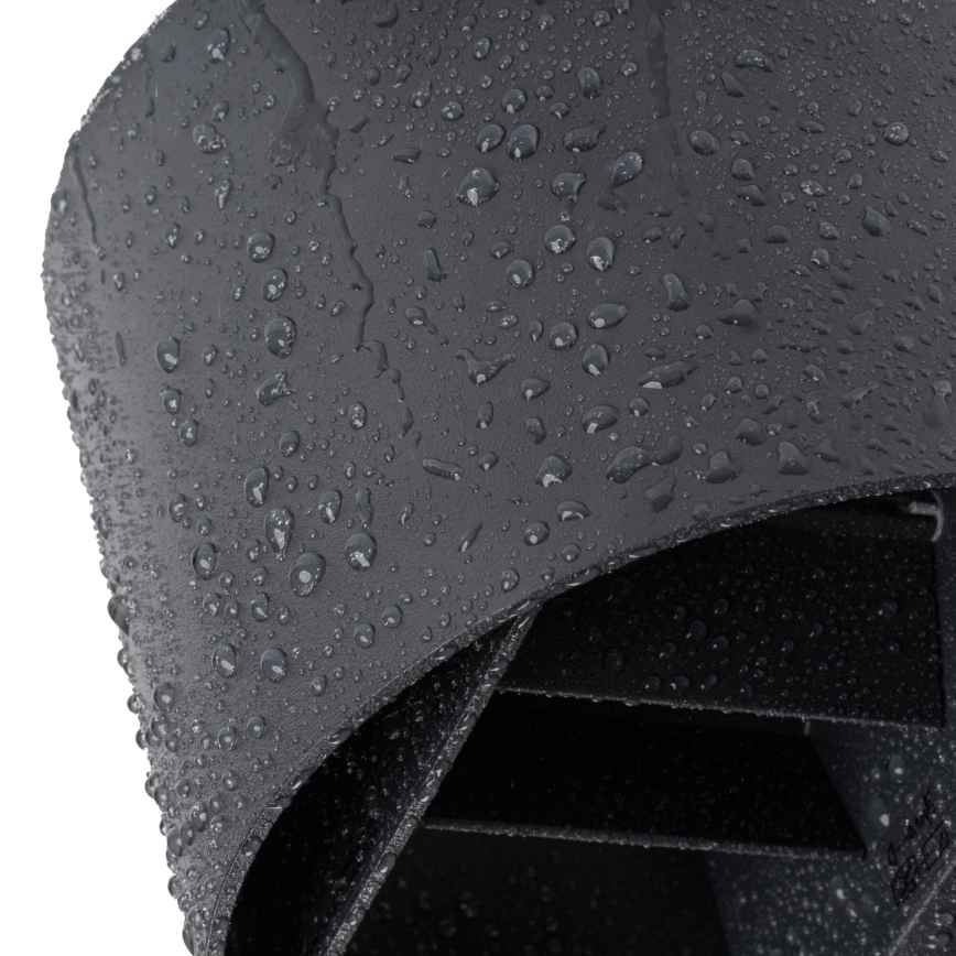 Applique murale d'extérieur LED avec détecteur REKA LED/7W/230V IP54 anthracite ronde