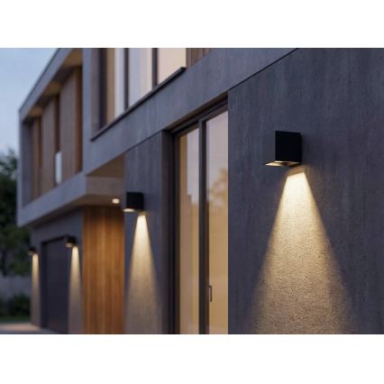 Applique murale solaire à LED avec détecteur REKA LED/3W/3,7V 1800 mAh 3000/4000/6500K IP65 noire