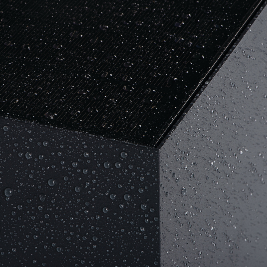 Applique murale solaire à LED avec détecteur REKA LED/3W/3,7V 1800 mAh 3000/4000/6500K IP65 noire