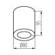 Plafonnier salle de bain SANI 1xGU10/10W/230V IP44 chrome mat