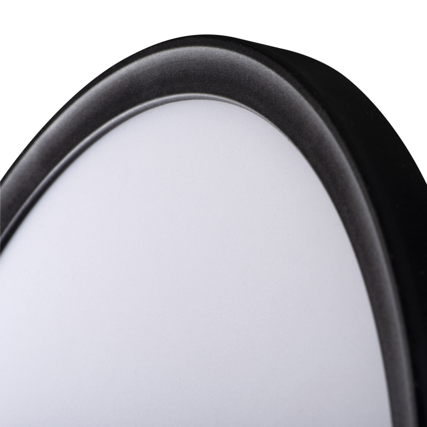 Plafonnier salle de bain AZPO LED/18,5W/230V d. 29 cm IP54 noir