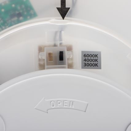 Plafonnier LED AZPO LED/18,5W/230V 3000/4000/6000K Ø 29 cm IP54 blanc