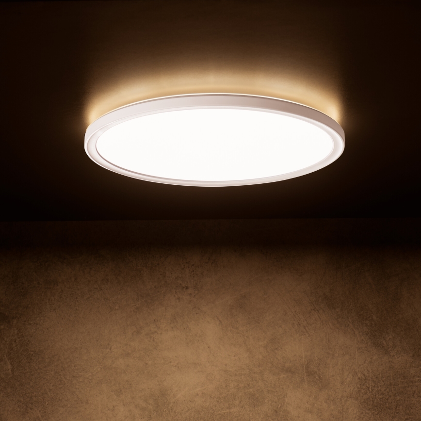 Plafonnier LED AZPO 22W/230V 3000/4000/6000K Ø 42 cm IP54 blanc