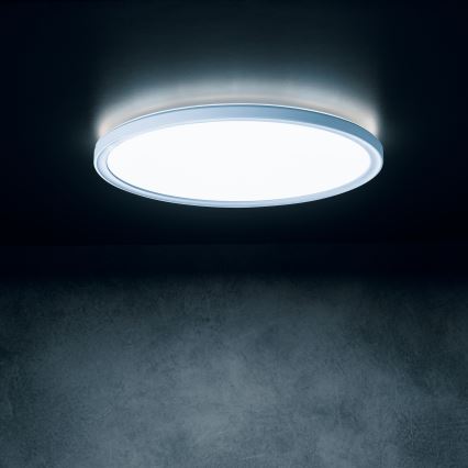 Plafonnier LED AZPO 22W/230V 3000/4000/6000K Ø 42 cm IP54 blanc