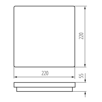 Plafonnier LED extérieur BENO LED/18W/230V 4000K blanc IP54