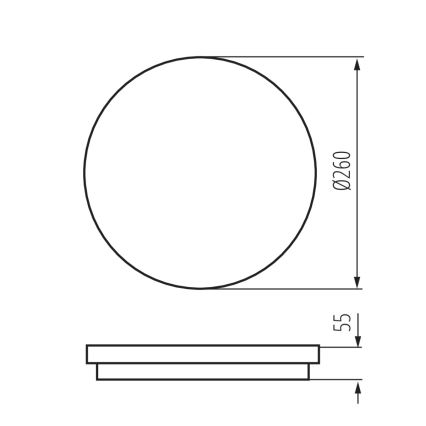 Luminaire LED BENO LED/24W/230V 3000K blanc IP54
