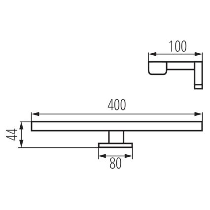 Éclairage de miroir de salle de bain ASTIM LED/8W/230V IP44 blanc