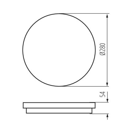 Luminaire de salle de bain avec détecteur STIVI LED/24W/230V IP65