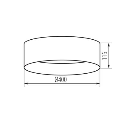 Plafonnier RIFA LED/17,5W/230V 4000K blanc