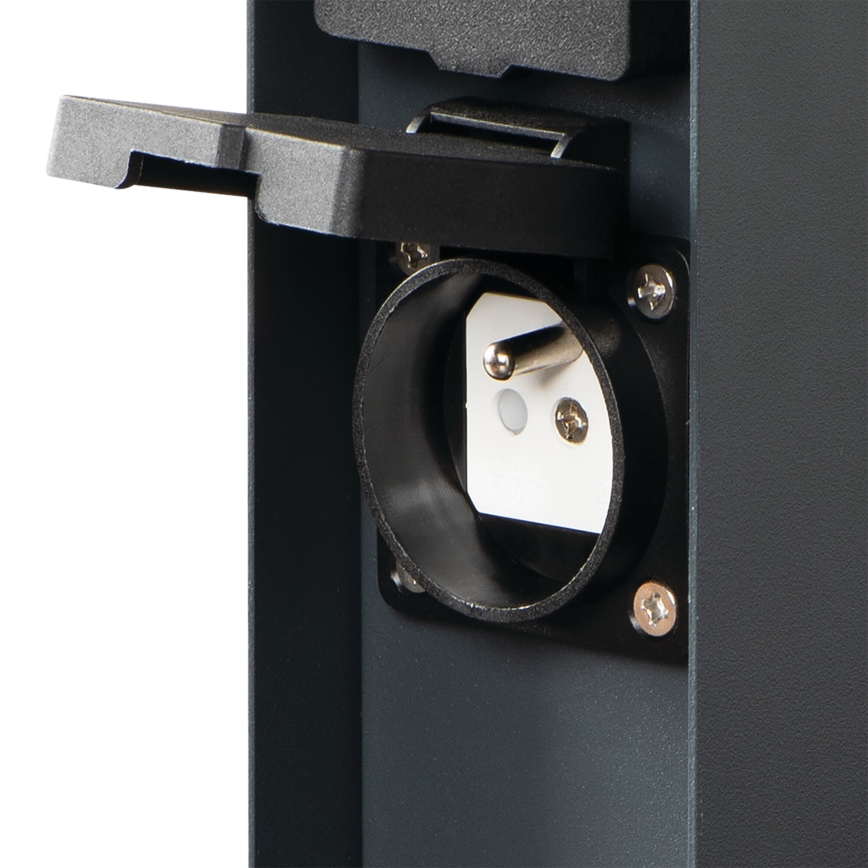 Borne prises électriques extérieure DASTO 2Z Type E 230V IP44 anthracite