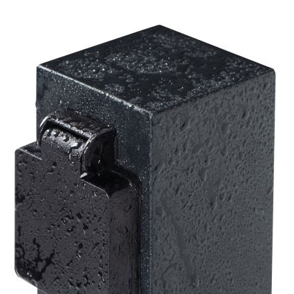 Borne prises électriques extérieure NASTO 2Z Type E 230V IP44 anthracite