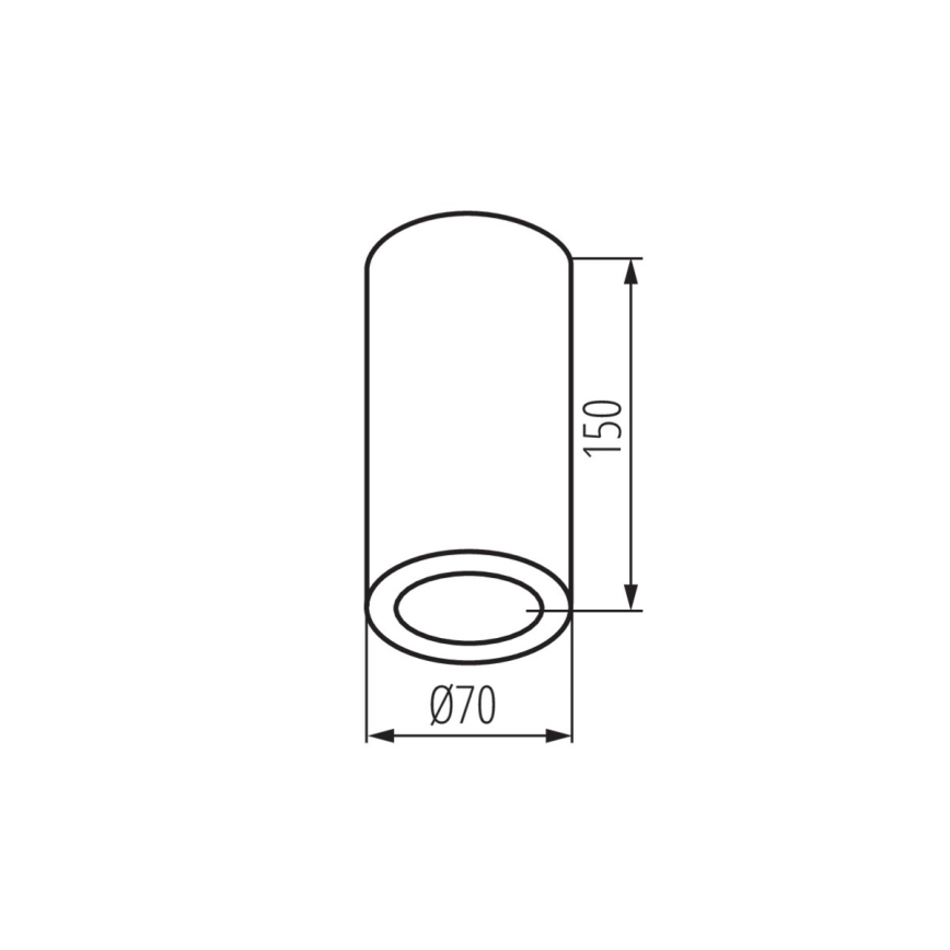 Spot salle de bain AQILO 1xE14/10W/230V IP65 noir