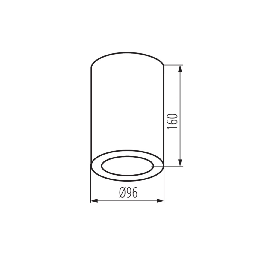 Spot salle de bain AQILO 1xE27/20W/230V IP65 noir