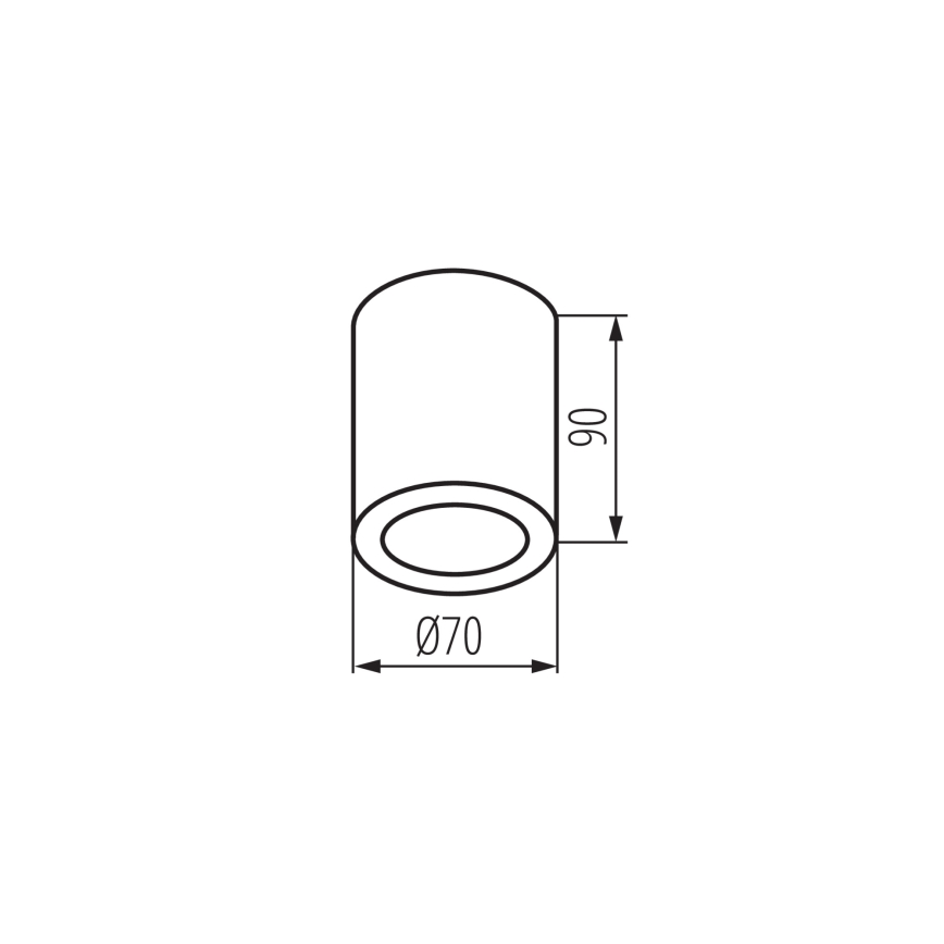 Spot pour salle de bains AQILO 1xGU10/7W/230V IP65 beige