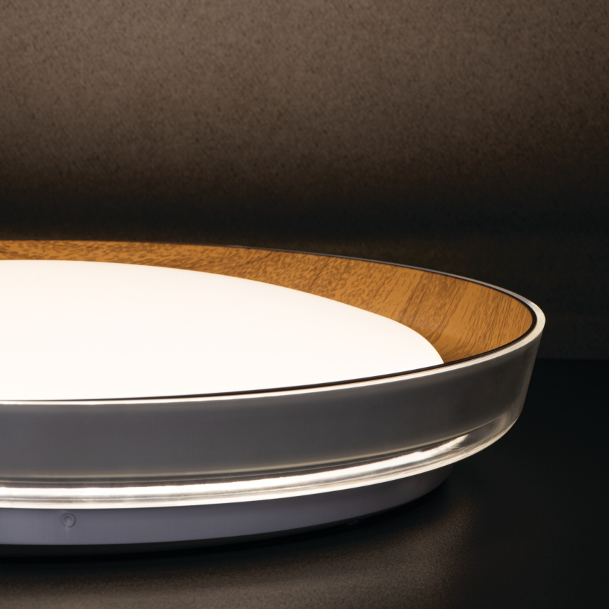 Plafonnier NIFU LED/17,8W/230V d. 43 cm blanc/marron