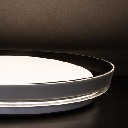 Plafonnier NIFU LED/17,8W/230V d. 43 cm blanc/noir