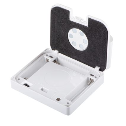 Luminaire encastrable LED avec détecteur de mouvement et capteur crépusculaire IRS LED/0,3W/3xAAA IP54 blanc