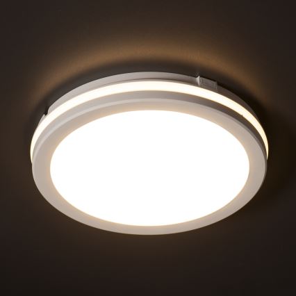 Plafonnier extérieur BENO E LED/12W/230V 3000/4000/6500K d. 20 cm IP65 blanc