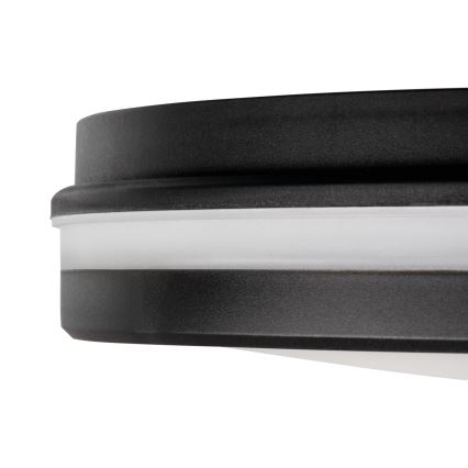 Plafonnier extérieur BENO E LED/12W/230V 3000/4000/6500K d. 20 cm IP65 noir