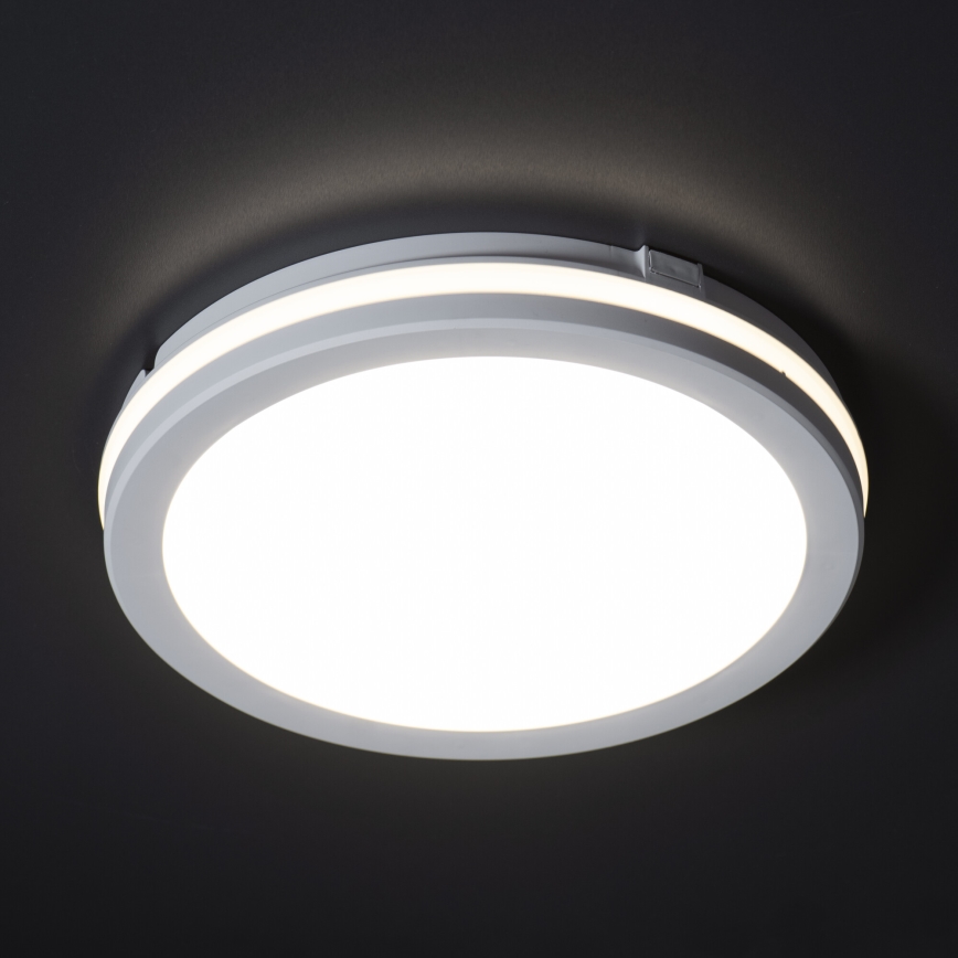Plafonnier extérieur BENO ECO LED/20W/230V 3000/4000/6500K d. 20 cm IP65 blanc