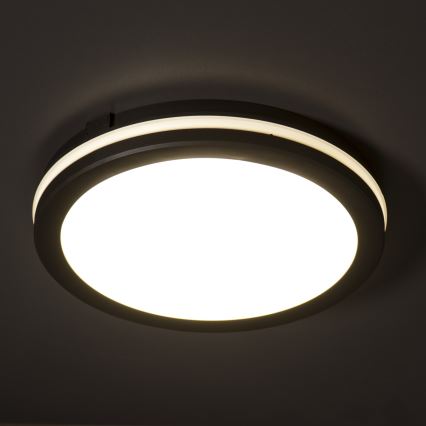 Plafonnier extérieur BENO E LED/20W/230V 3000/4000/6500K d. 20 cm IP65 noir