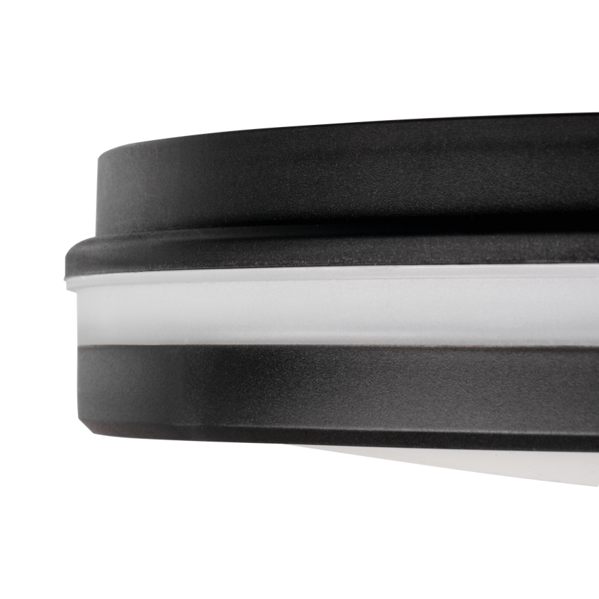 Plafonnier extérieur BENO E LED/20W/230V 3000/4000/6500K d. 20 cm IP65 noir