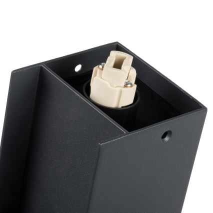 Lampe extérieur DASTEN 1xG9/11W/230V 30 cm IP44 noir