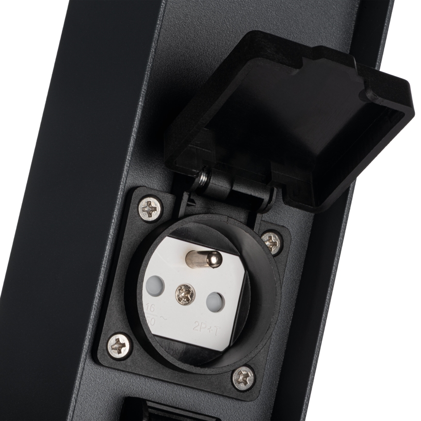 Lampe extérieure avec 2 prises DASTEN 1xG9/11W/230V 30 cm IP44 noir