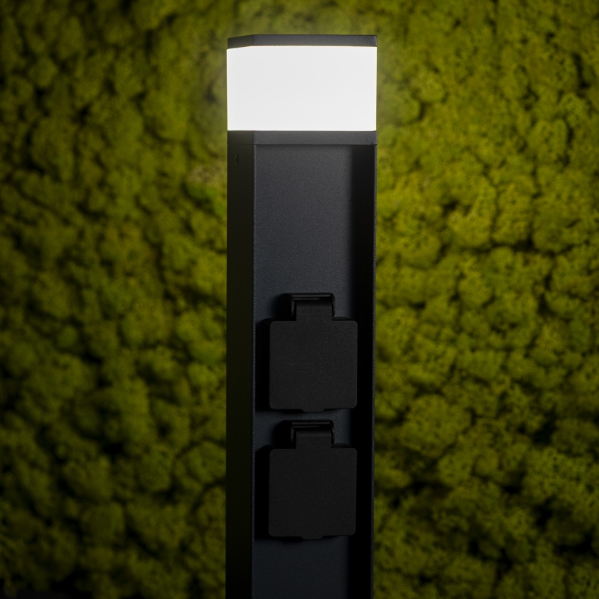 Lampe extérieure avec 2 prises DASTEN 1xG9/11W/230V 50 cm IP44 noir