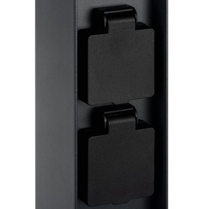 Lampe extérieure avec 2 prises DASTEN 1xG9/11W/230V 50 cm IP44 noir