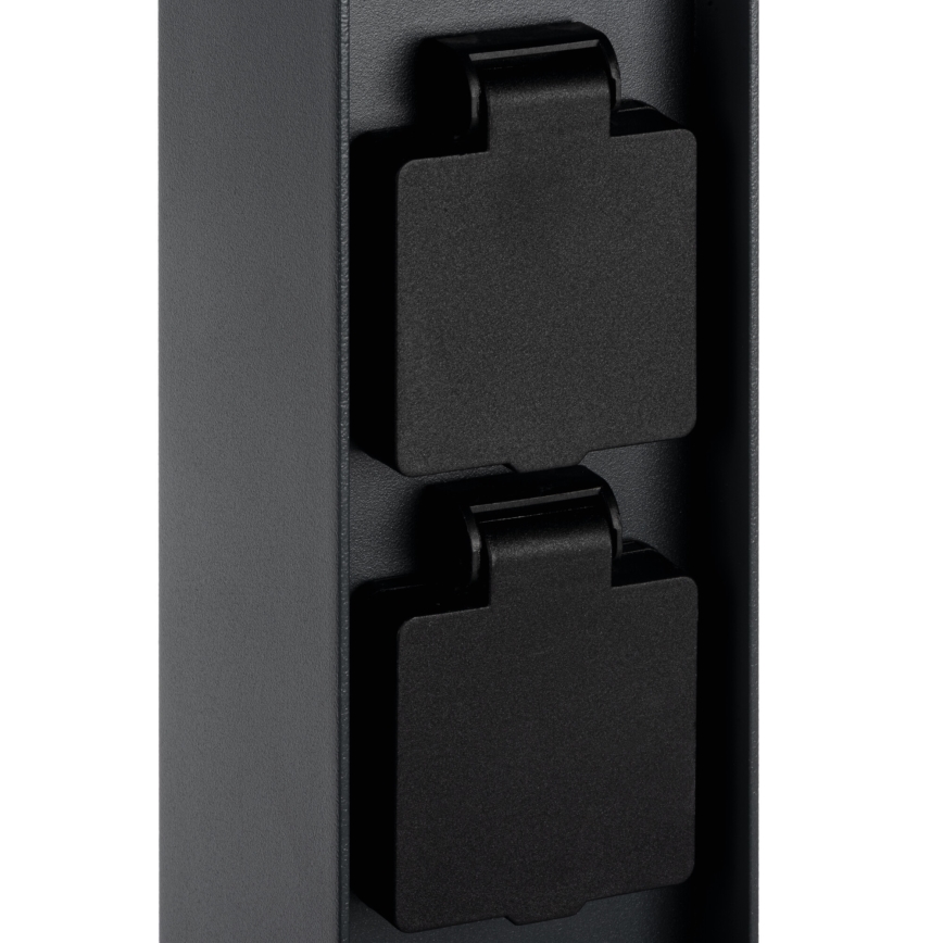 Lampe extérieure avec 2 prises DASTEN 1xG9/11W/230V 50 cm IP44 noir