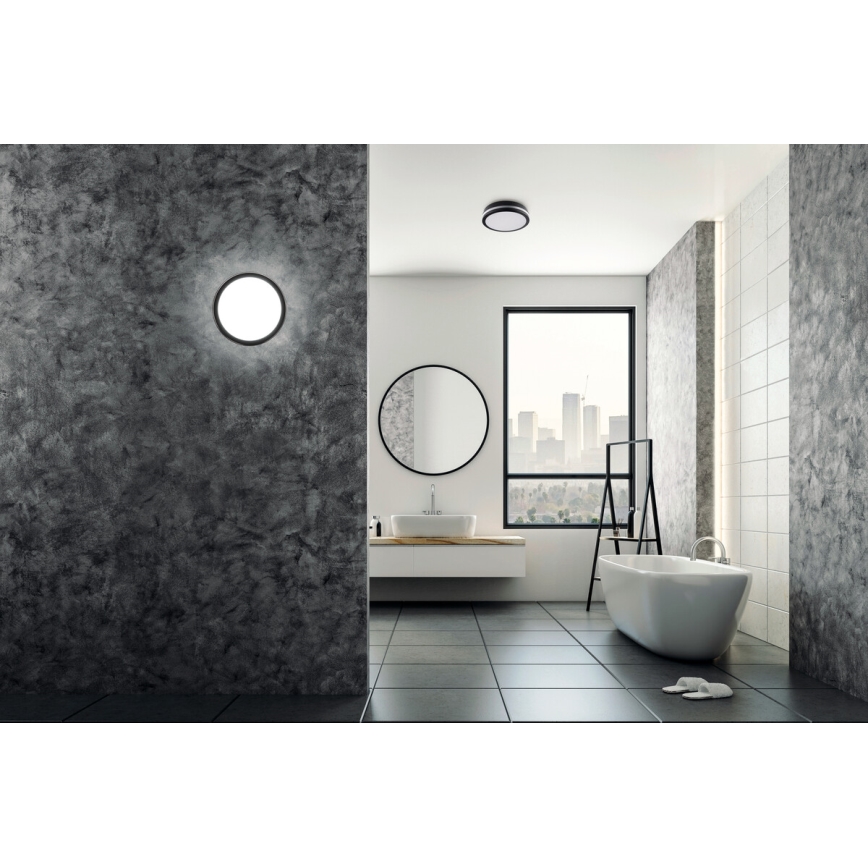 Plafonnier extérieur avec détecteur de mouvement BENO LED/24/30W/230V 3000/3500/4000K IP65 anthracite arrondi