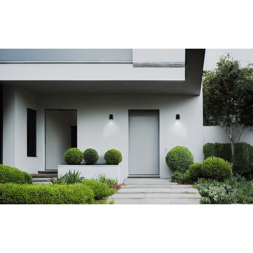 Applique murale extérieure ZEVI 1xGU10/10W/230V IP54 noir