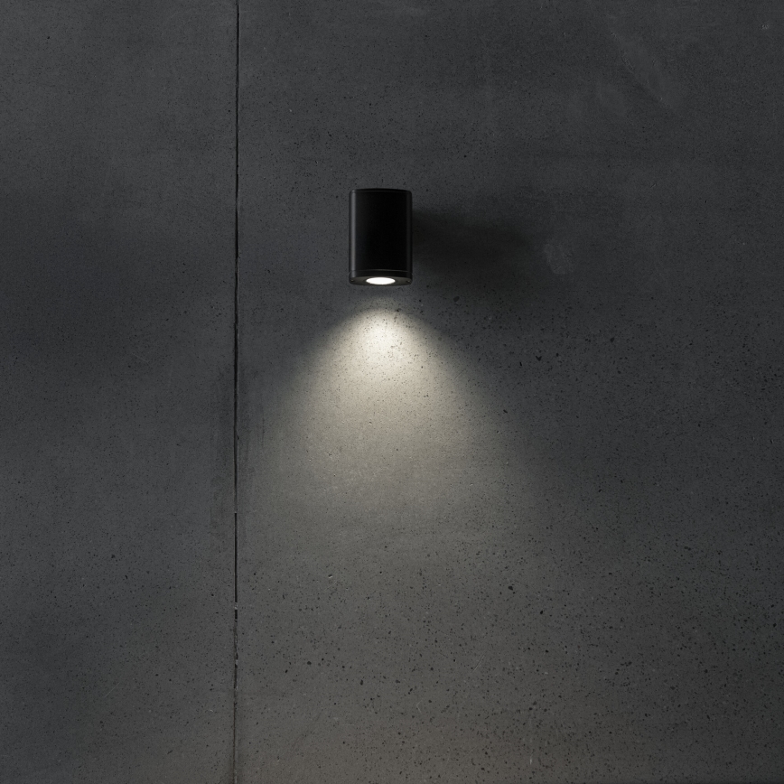 Applique murale extérieure ZEVI 1xGU10/10W/230V IP54 noir