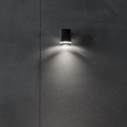 Applique murale extérieure ZEVI 1xGU10/10W/230V IP54 noir