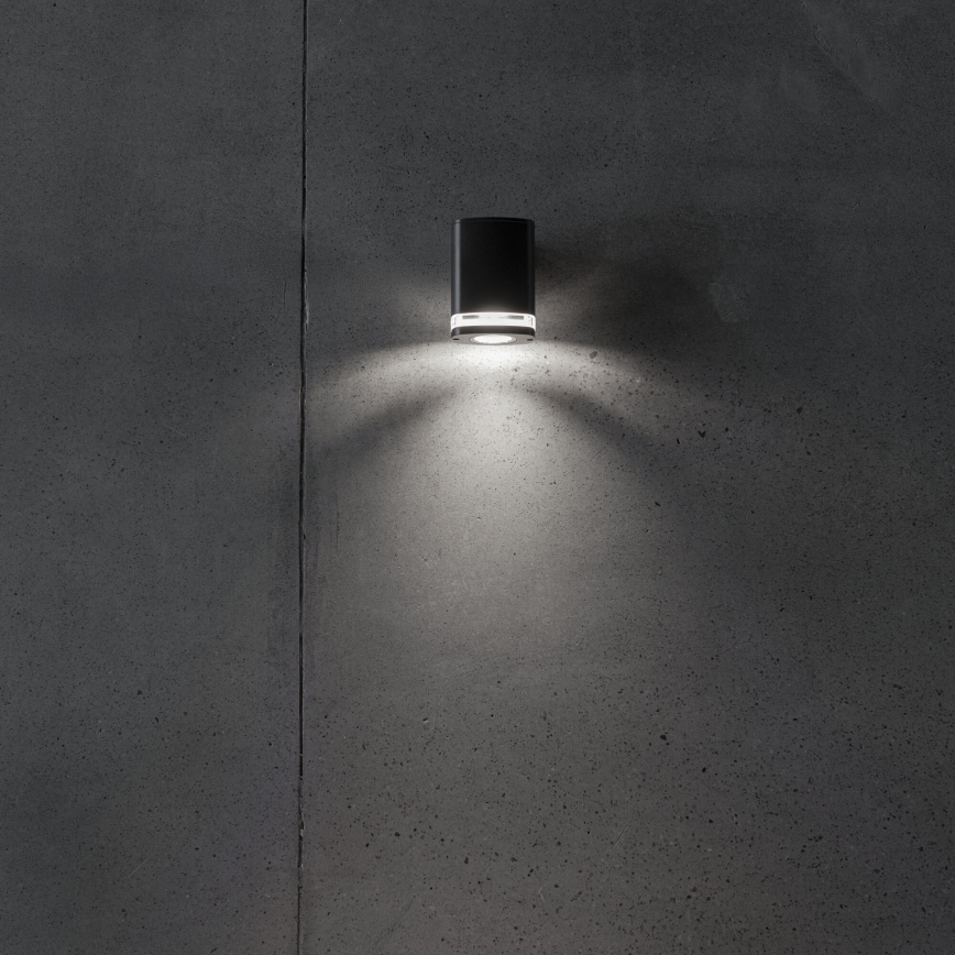 Applique murale extérieure ZEVI 1xGU10/10W/230V IP54 noir