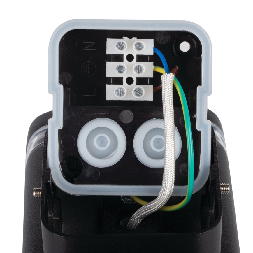 Applique murale extérieure ZEVI 1xGU10/10W/230V IP54 noir