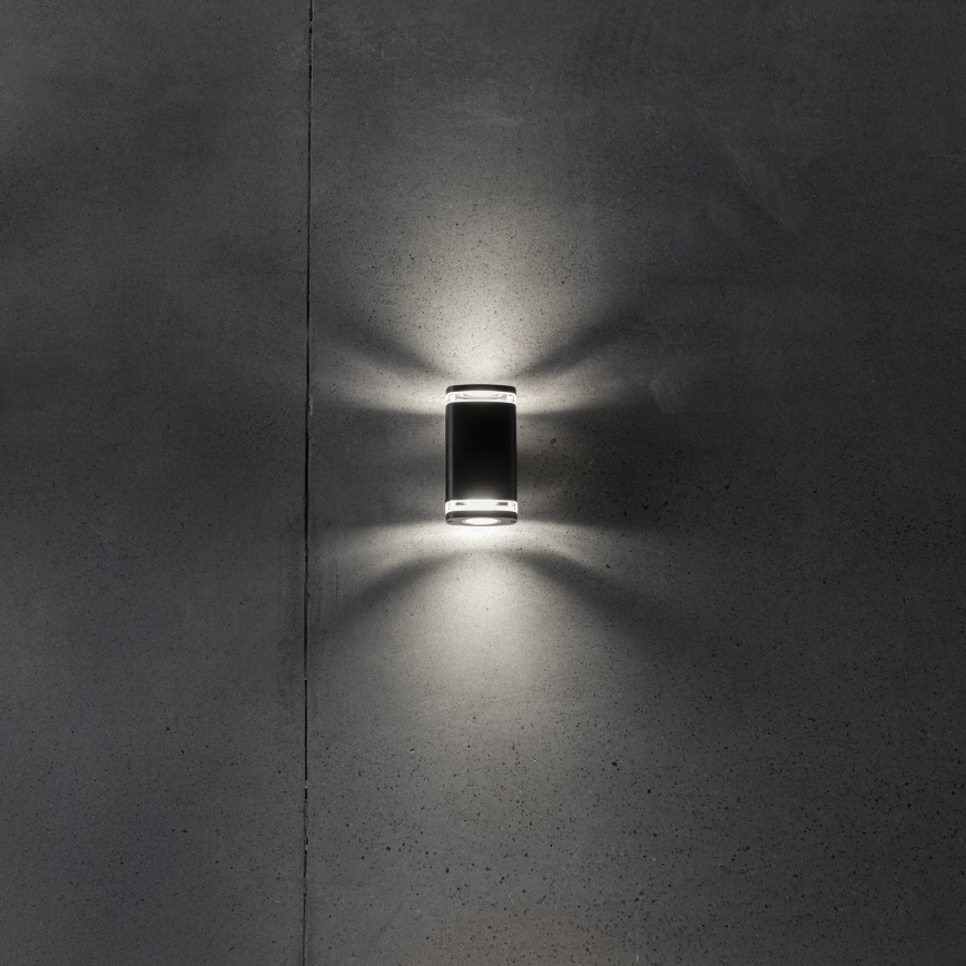 Applique murale extérieure ZEVI 2xGU10/10W/230V IP54 noir