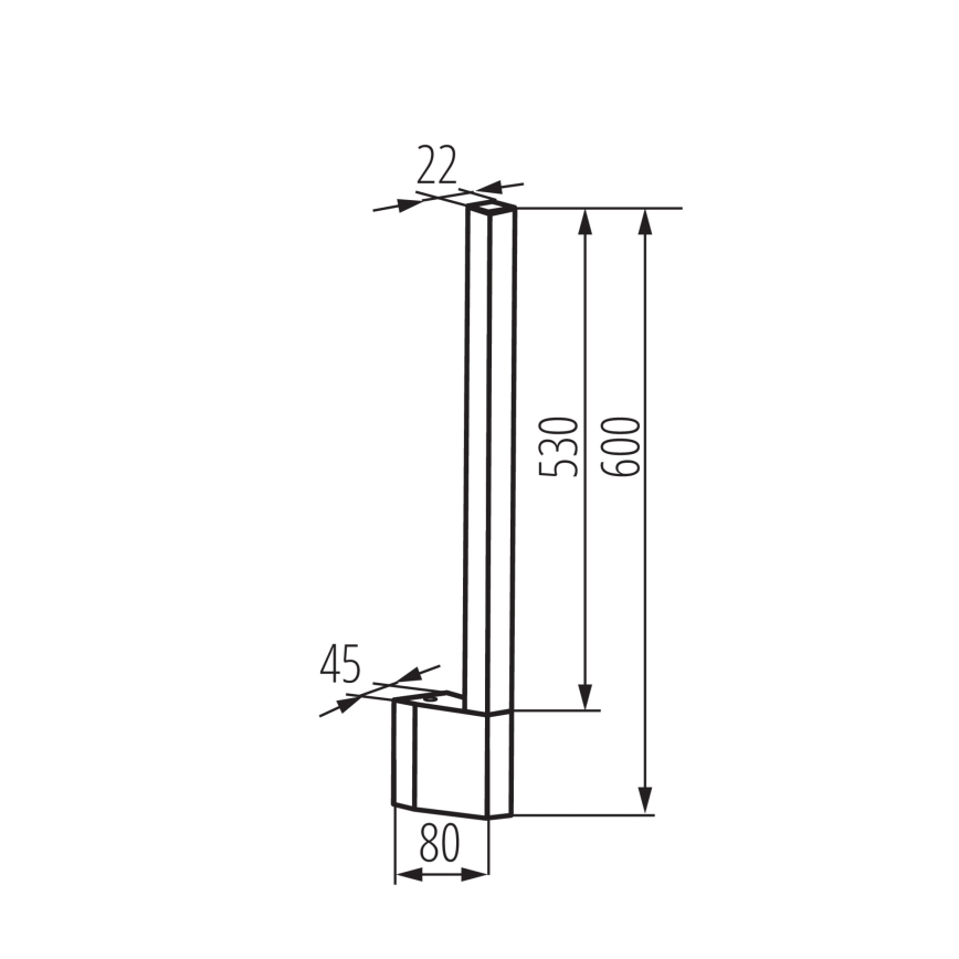 Applique murale extérieure YALTE LED/8W/230V 3000K IP54 noir
