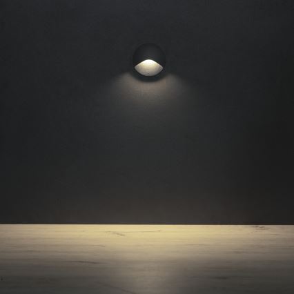 Luminaire d'escalier LED EXIN LED/2,5W/230V 4000K IP65 anthracite rond